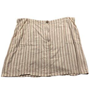 Per Se Women's Linen Blend Skirt Size 2xl